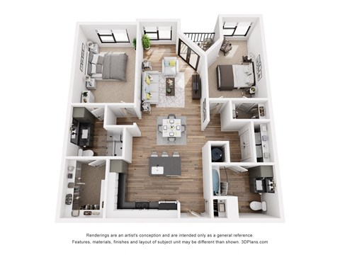 the outlook floor plan of 1190 sq ft